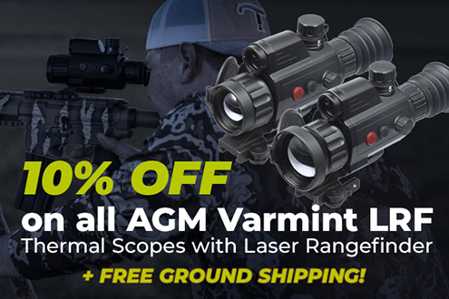 AGM discount on all AGM VARMINT - August 18, 2023